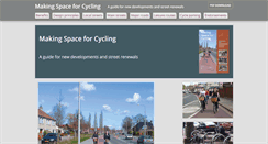 Desktop Screenshot of makingspaceforcycling.org