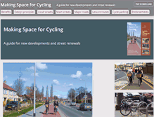 Tablet Screenshot of makingspaceforcycling.org